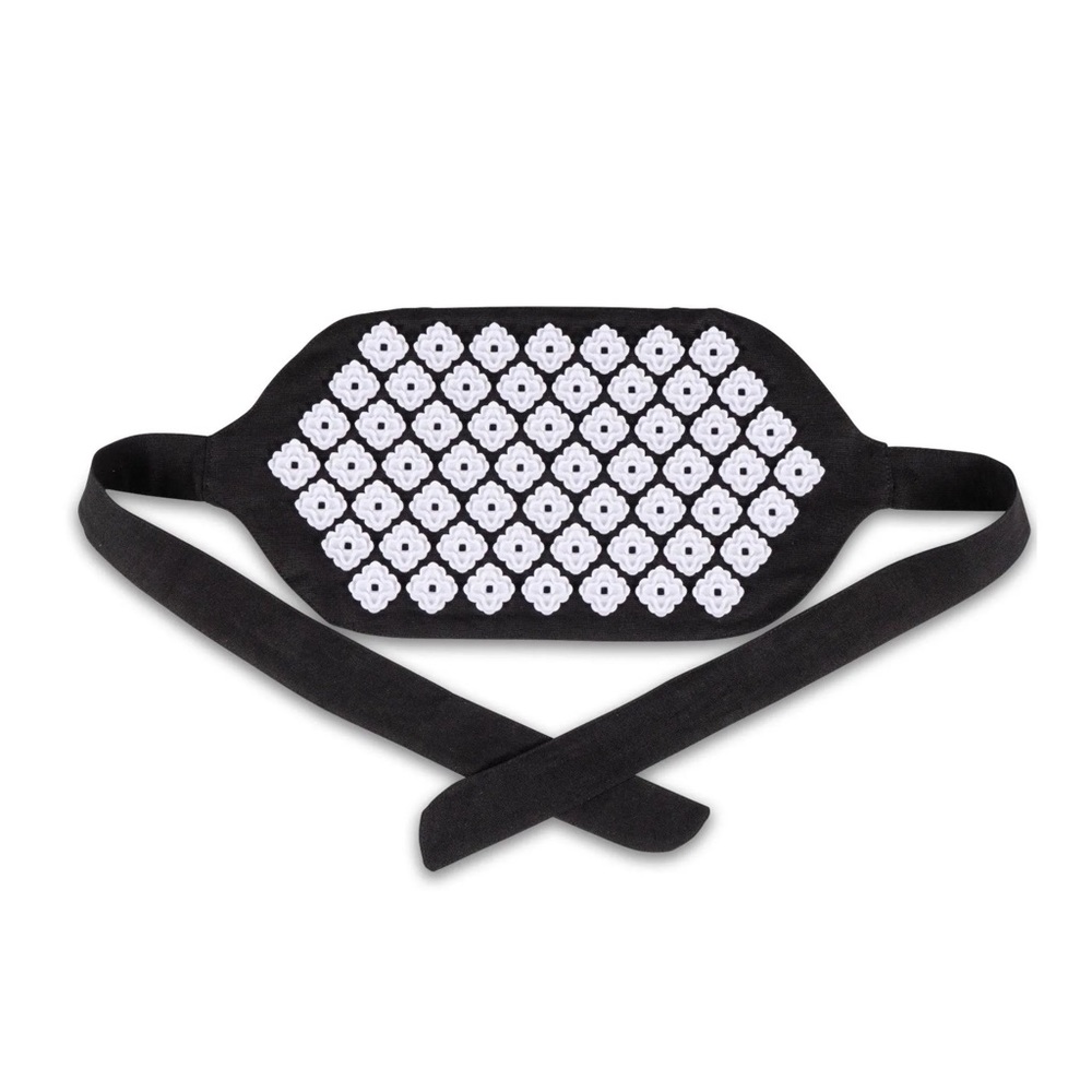 KANJO Acupressure Belt Black and White Floral Design and Traveling Case NWT